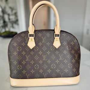 Brown and Tan Monogram  Bag